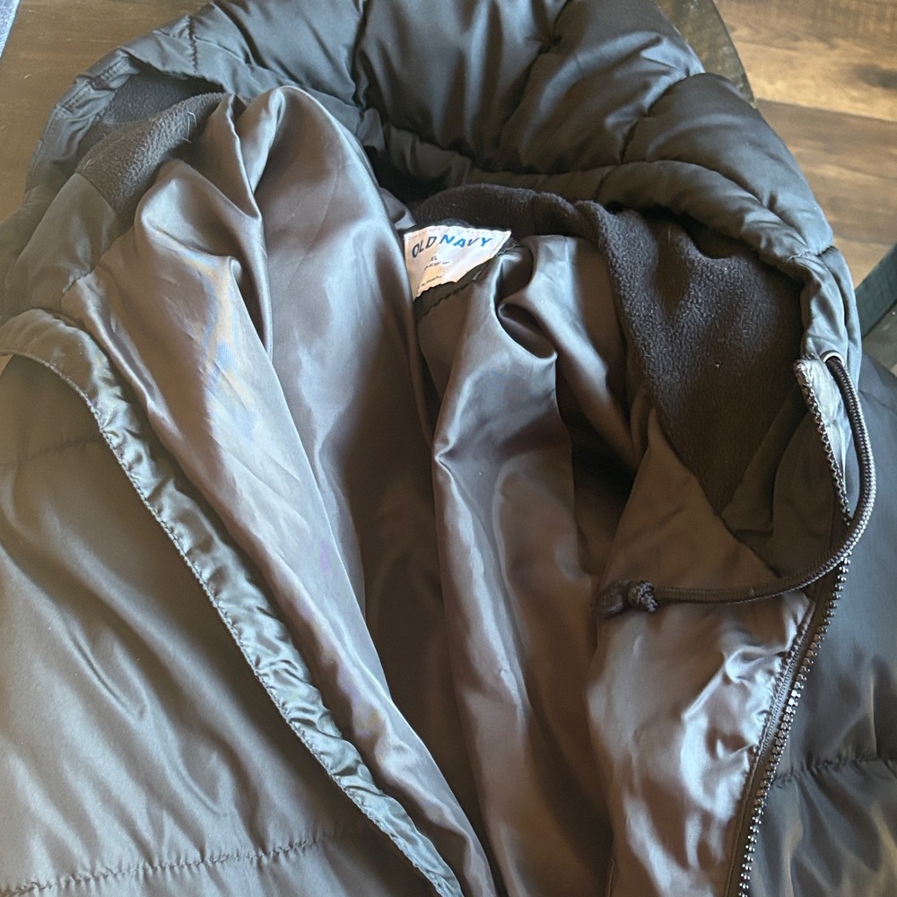 Old Navy Men's Dark Gray Puffer Jacket